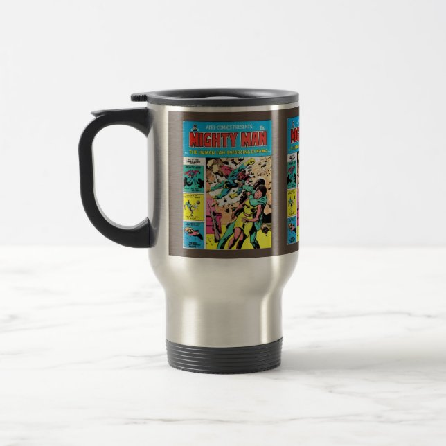 Mighty Man 4 Travel Mug (Left)