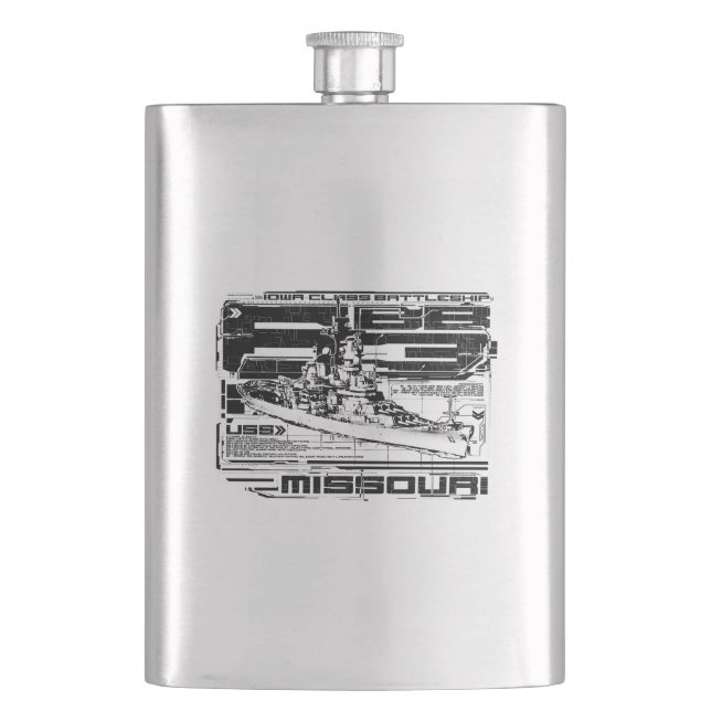 Mighty Mo Classic Flask Flask (Front)
