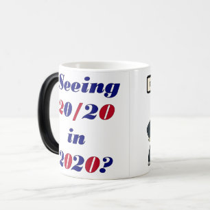 MIGHTY MORPHIN "TRUMP" MUG! "SEEING 20/20 in 2020! Magic Mug