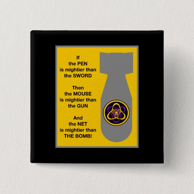 Mighty Net 2 15 Cm Square Badge (Front)