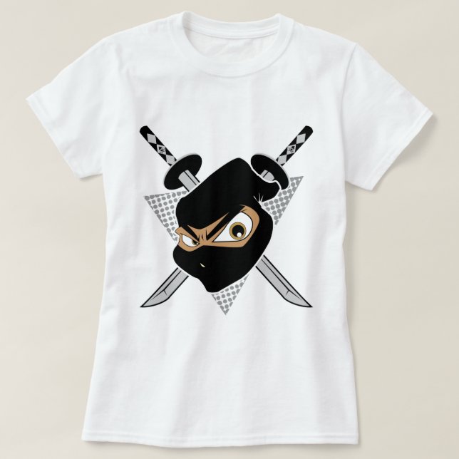 Mighty Ninja Grey T-Shirt (Design Front)