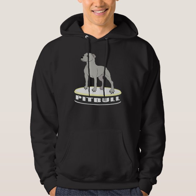 Mighty Pitbull Graphic Hoodie (Front)