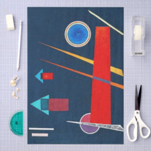 Mighty Red - Kandinsky Modern Art Decoupage Tissue Paper