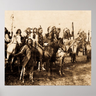 Mighty Sioux - Vintage Stereoview Poster