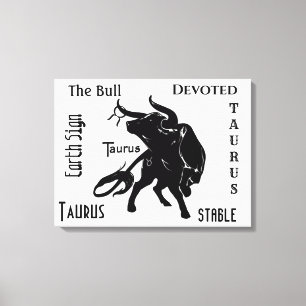 Mighty Taurus the Bull Zodiac Canvas Print
