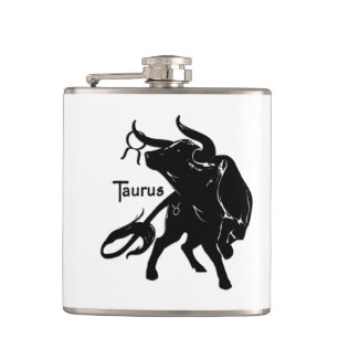 Mighty Taurus the Bull Zodiac Hip Flask