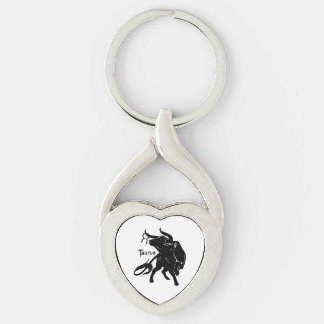 Mighty Taurus the Bull Zodiac Key Ring (Front)