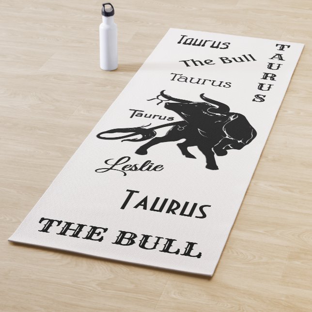 Mighty Taurus the Bull Zodiac Personal Yoga Mat (In Situ)