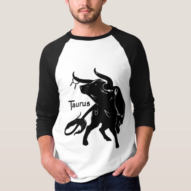 Mighty Taurus the Bull Zodiac T-Shirt (Front)