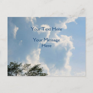 Mighty White Clouds Nature Postcard