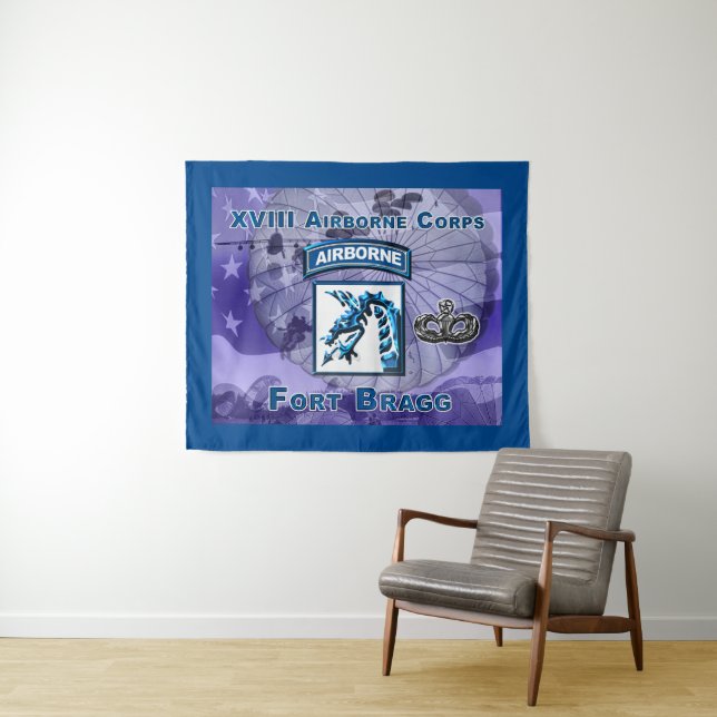 Mighty XVIII Airborne Corps Tapestry (In Situ (Horizontal))