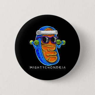 Mightychondria Cellular Biology Science Teacher Fu 6 Cm Round Badge