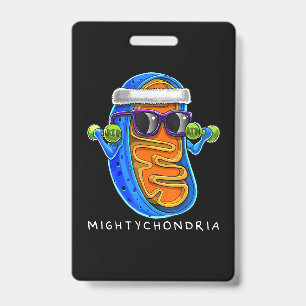 Mightychondria Cellular Biology Science Teacher ID Badge