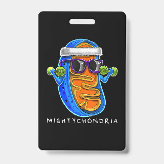 Mightychondria Cellular Biology Science Teacher ID Badge