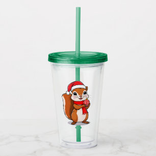 Mignon Christmas squirrel Acrylic Tumbler