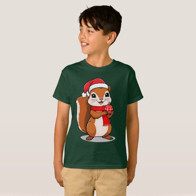 Mignon Christmas squirrel T-Shirt (Front Full)