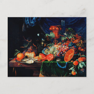 Mignon - Fruits and Oysters, fine art painting Postcard