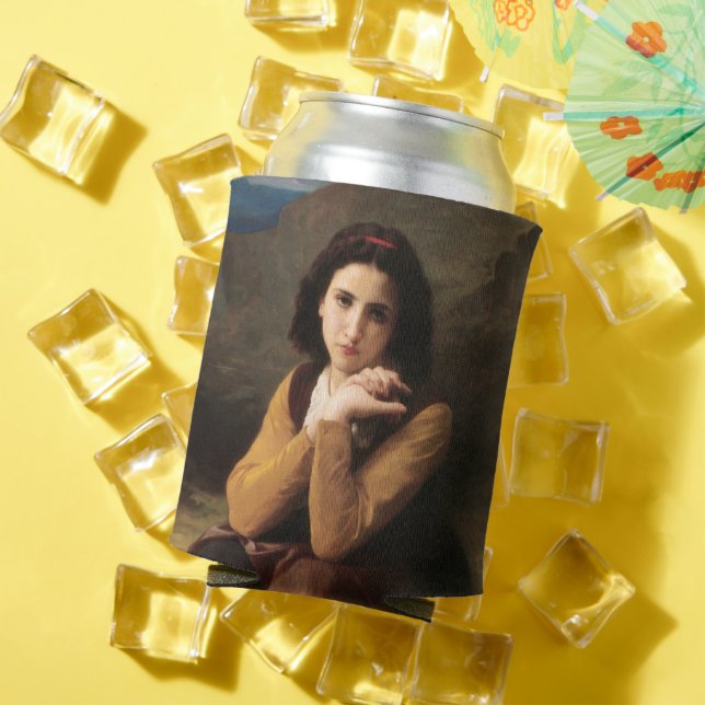 Mignon Innocence of Adolescent Girl, Bouguereau  Can Cooler (In Situ Summer)
