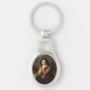 Mignon Innocence of Adolescent Girl, Bouguereau Key Ring