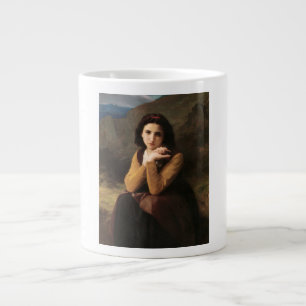 Mignon Innocence of Adolescent Girl, Bouguereau  Large Coffee Mug