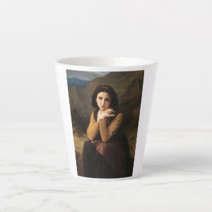 Mignon Innocence of Adolescent Girl, Bouguereau  Latte Mug