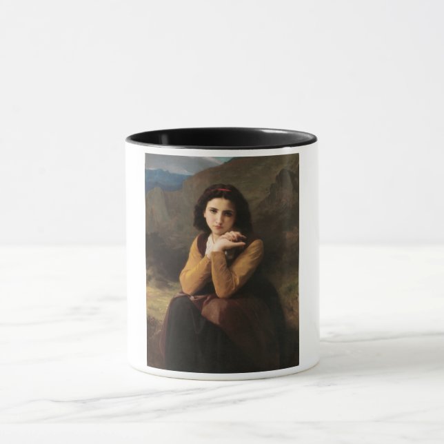 Mignon Innocence of Adolescent Girl, Bouguereau  Mug (Center)