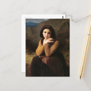 Mignon Innocence of Adolescent Girl, Bouguereau  Postcard