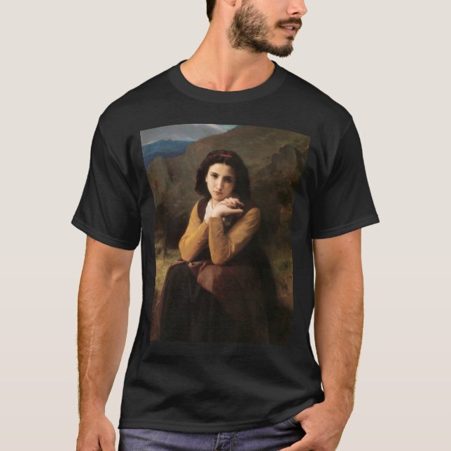 Mignon Innocence of Adolescent Girl, Bouguereau  T-Shirt (Front)