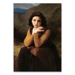 Mignon Innocence of Adolescent Girl, Bouguereau  Table Number