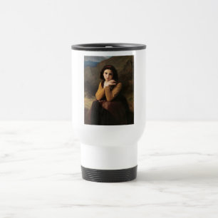 Mignon Innocence of Adolescent Girl, Bouguereau  Travel Mug