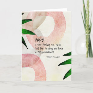 Mignon McLaughlin Hope Quote Blank Card