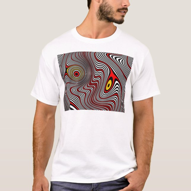 Migraine Aura Optical Illusion T-Shirt (Front)
