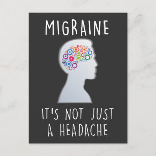 Migraine Awareness Headache sufferer Pain Postcard