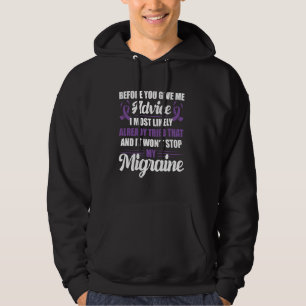 Migraine Awareness Month Hashtag Migraine Hoodie