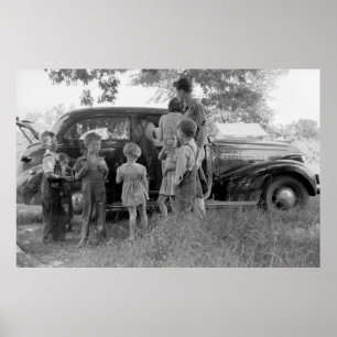 Migrant Family, 1940 Poster