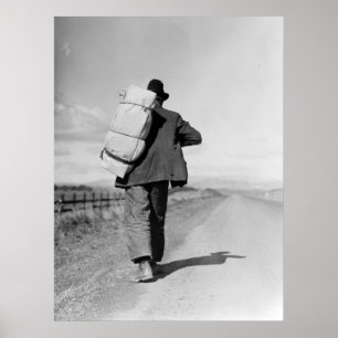 Migrant Walking – 1935 Poster