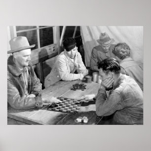 Migrant Workers Relaxing Poster