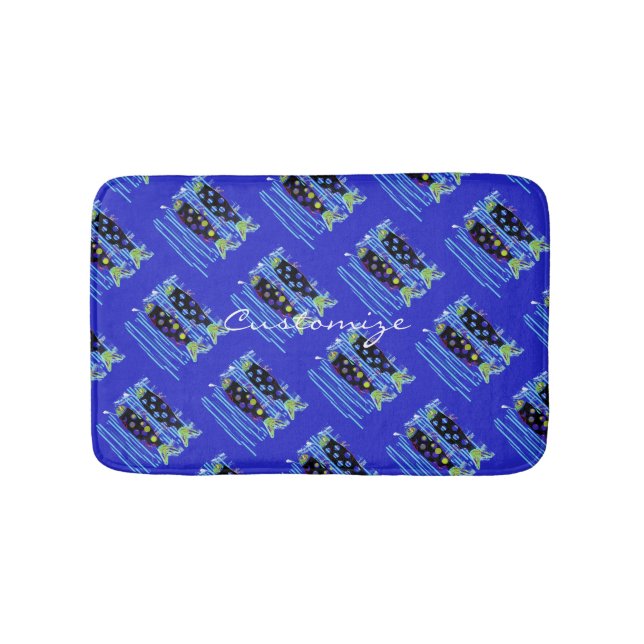 migrating fish any colour Thunder_Cove Bath Mat (Front)