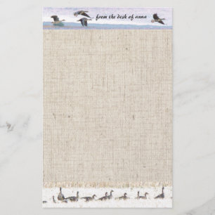 Migrating Geese Stationery