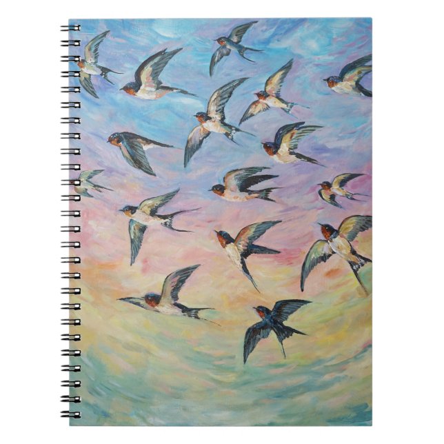Migratory birds art notebook (Front)