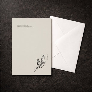 Migratory Swallow- Introvert Vintage Flat Card