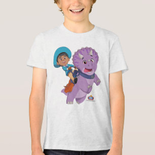 Miguel and Tango   Dino Ranch Tri-Blend Shirt