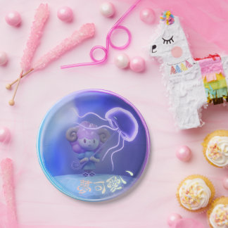 Miipu in a Bubble Paper Plate