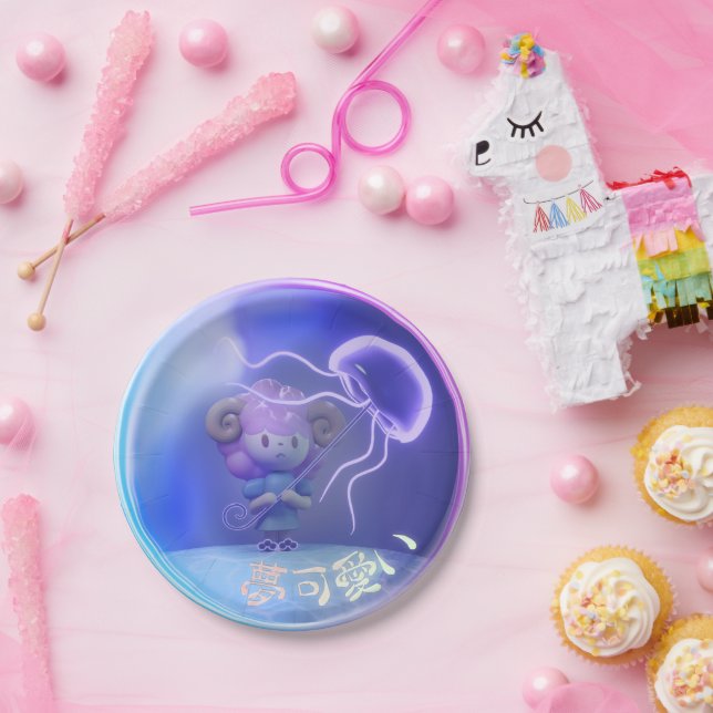 Miipu in a Bubble Paper Plate (Party)