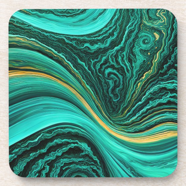 “Mijas” Layers of sapphire and sunshine  Coaster (Front)