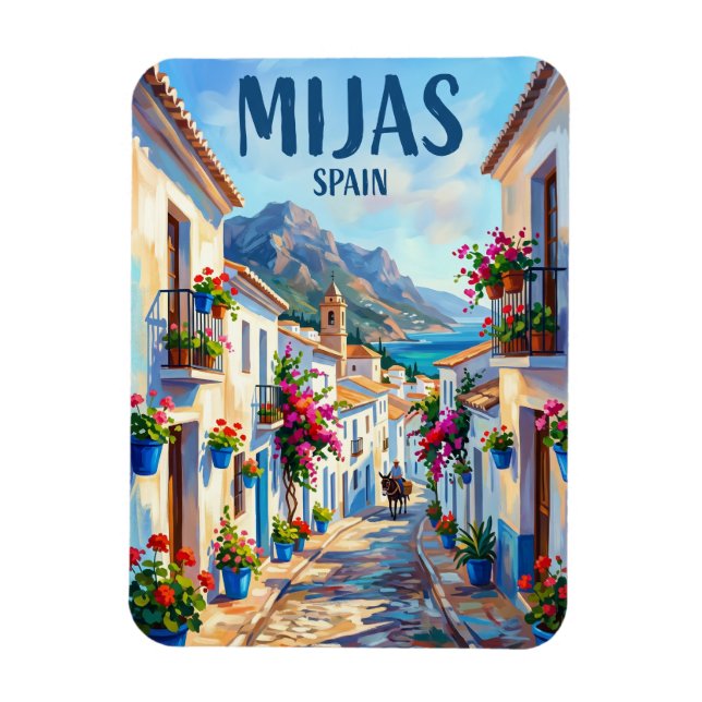 Mijas Spain Magnet (Vertical)
