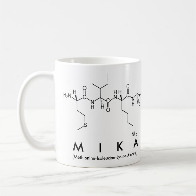 Mika peptide name mug (Left)
