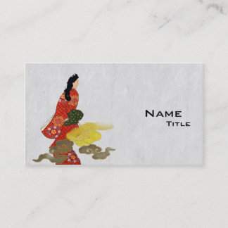 Mikaeri Bijin in Kimono Business Card