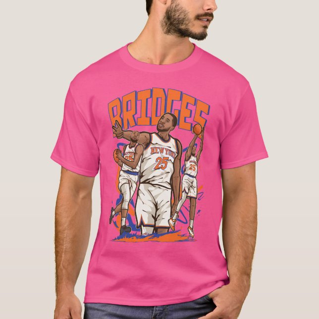 Mikal Bridges Cartoon T-Shirt (Front)