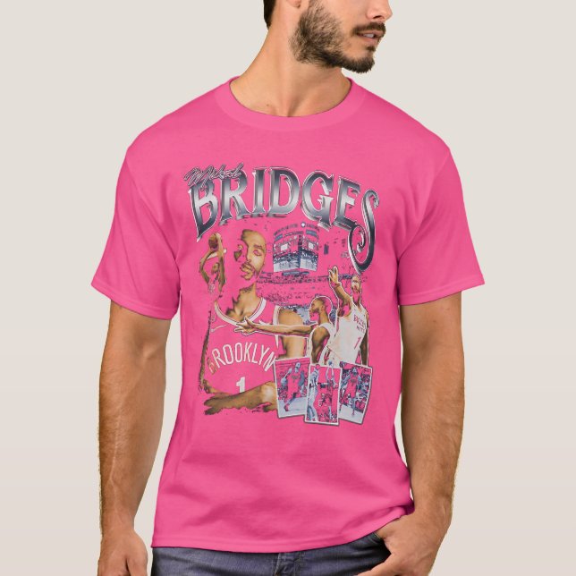 Mikal Bridges Vintage Bootleg T-Shirt (Front)